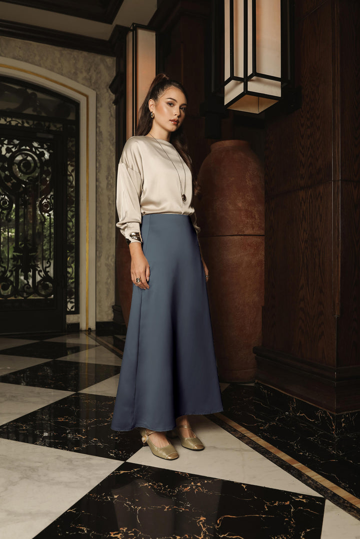 Bria Skirt - Monogram - Coastal Breeze