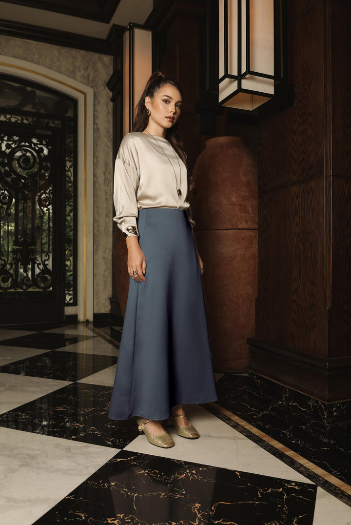 Minor Defect - Bria Skirt - Monogram - Coastal Breeze