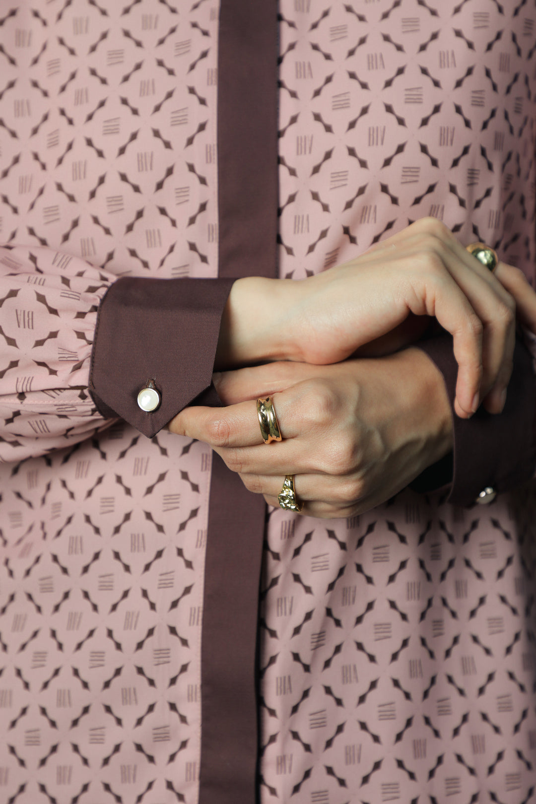 BIA by Zaskia Mecca - Briony Kemeja Wanita - Monogram - Coastal Breeze