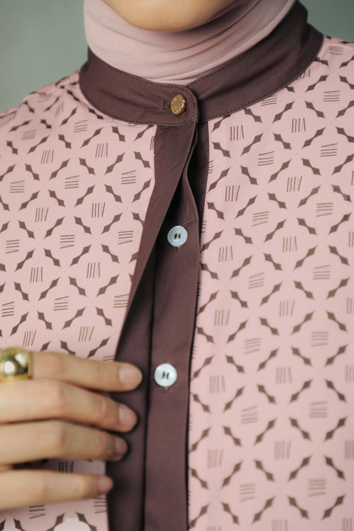 BIA by Zaskia Mecca - Briony Kemeja Wanita - Monogram - Coastal Breeze