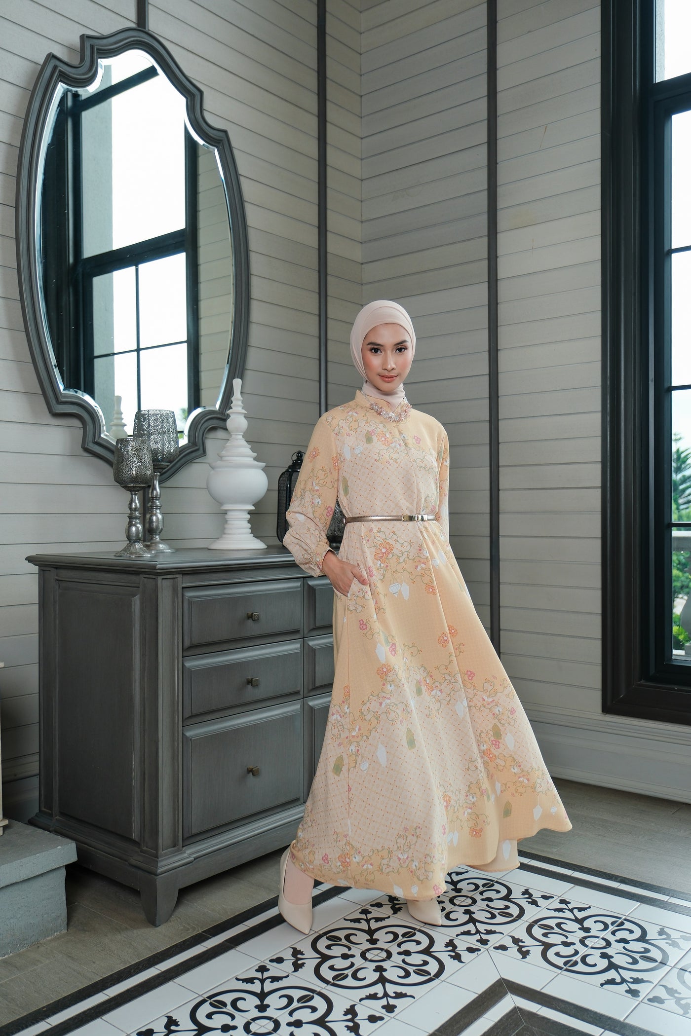 [Year End Sale] BIA by Zaskia Mecca - Cenara Dress - Islamic Journey In Africa - Fez Edition