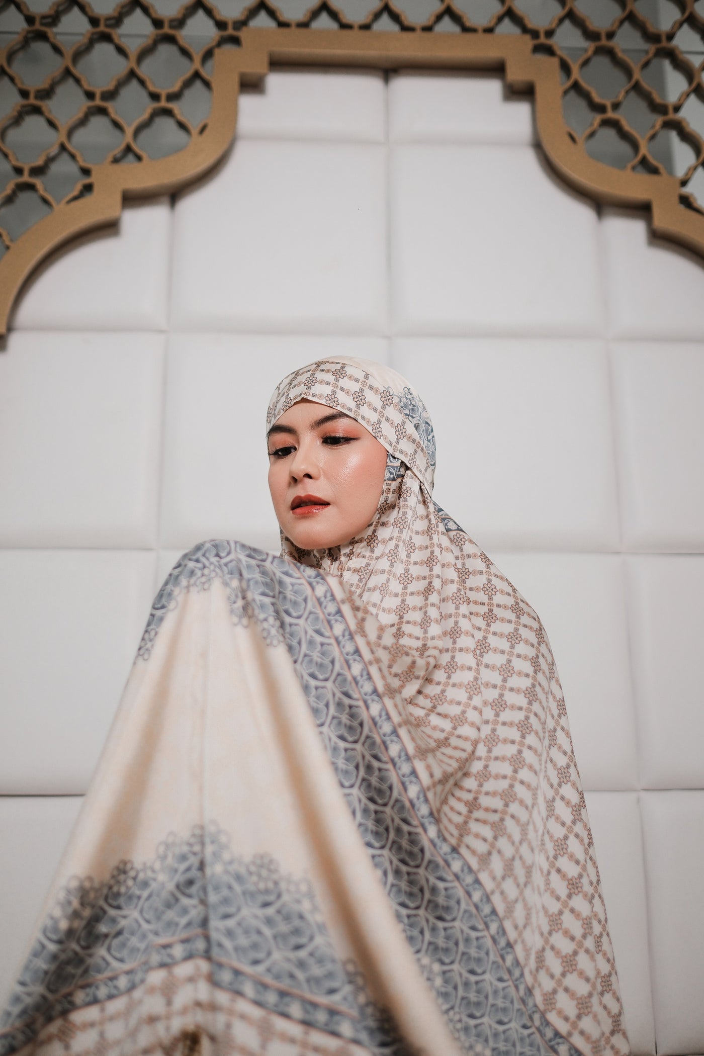 BIA Feat Revalina S Temat - Yadira Beige Mukena - Silk Road Expedition - Samarkand Edition - Free Box