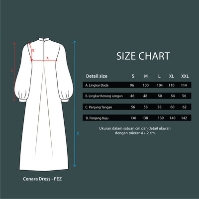 [Year End Sale] BIA by Zaskia Mecca - Cenara Dress - Islamic Journey In Africa - Fez Edition