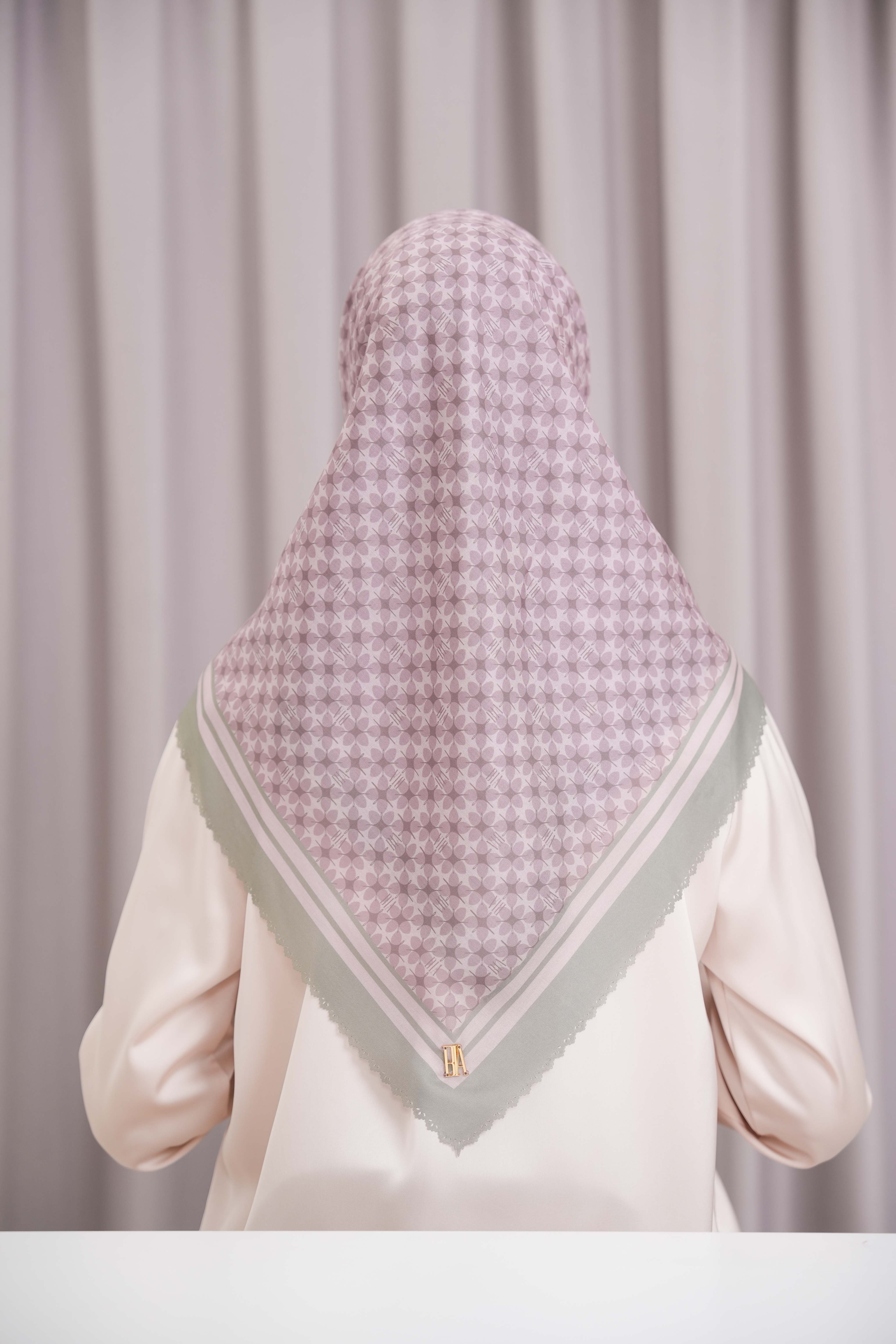 BIA by Zaskia Mecca - Monogram Scarf - Hijab Segi Empat Voal Ultrafine