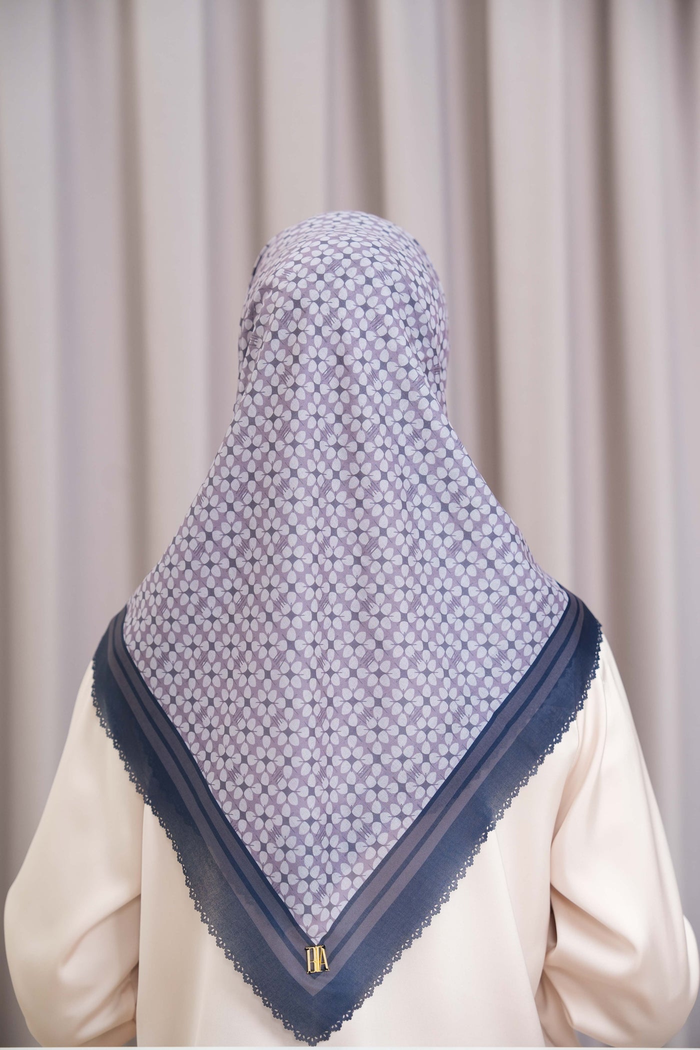 BIA by Zaskia Mecca - Monogram Scarf - Hijab Segi Empat Voal Ultrafine