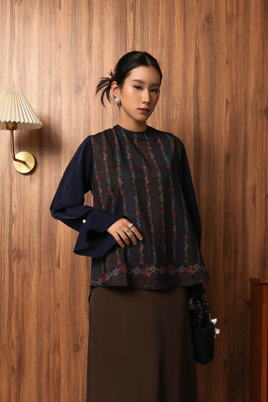 Minor Defect - Nala Blouse - Raya Collection - Noir Floral Edition