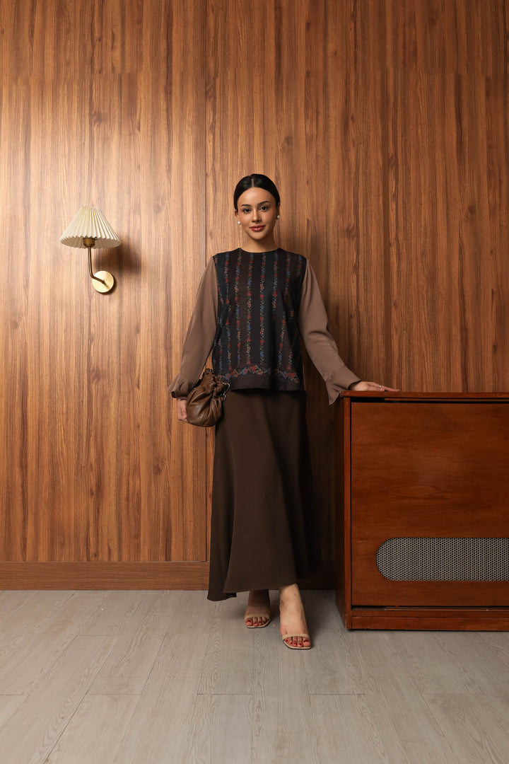 Nala Blouse - Raya Collection - Noir Floral Edition