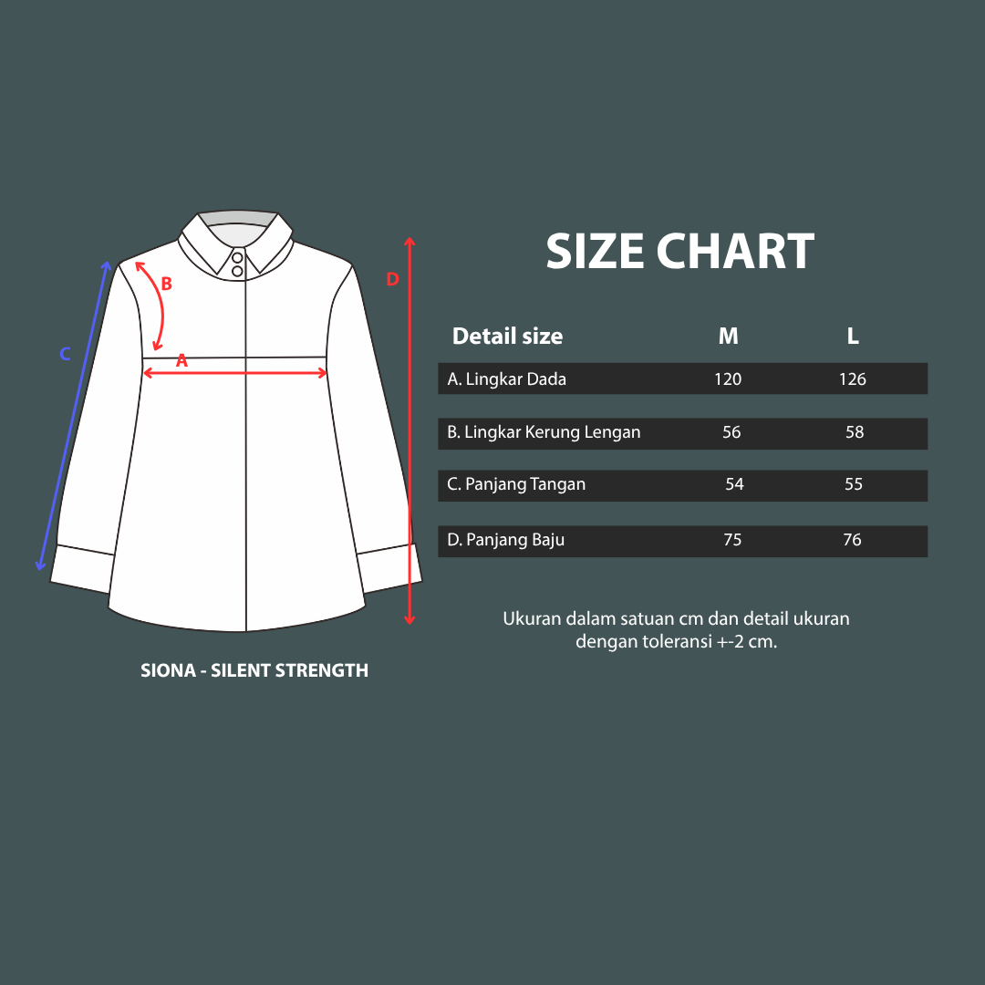Siona Kemeja Wanita - Silent Strength