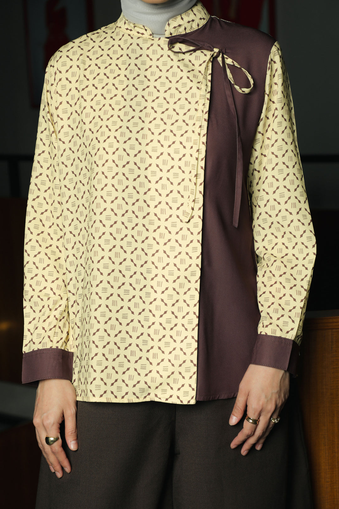 BIA by Zaskia Mecca - Ursya Kemeja Wanita - Monogram - Urban Ease