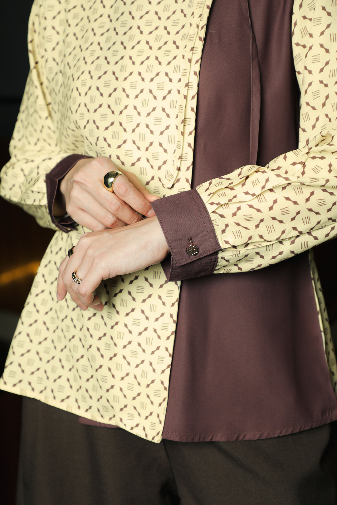 BIA by Zaskia Mecca - Ursya Kemeja Wanita - Monogram - Urban Ease