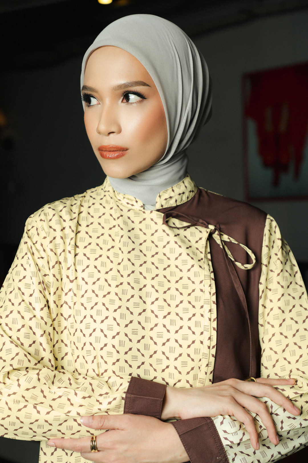 BIA by Zaskia Mecca - Ursya Kemeja Wanita - Monogram - Urban Ease