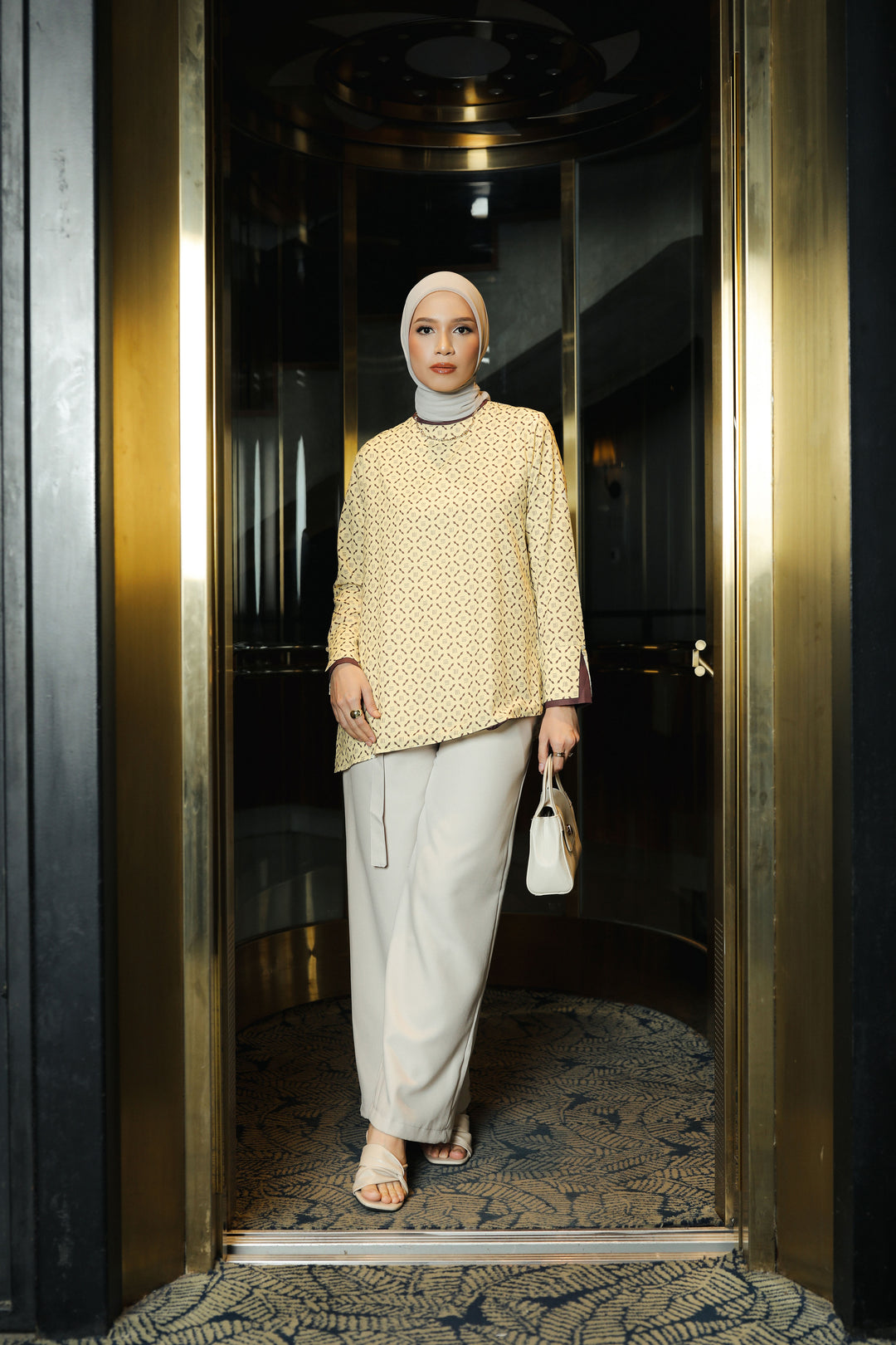 BIA by Zaskia Mecca - Urvina Blouse - Monogram - Urban Ease