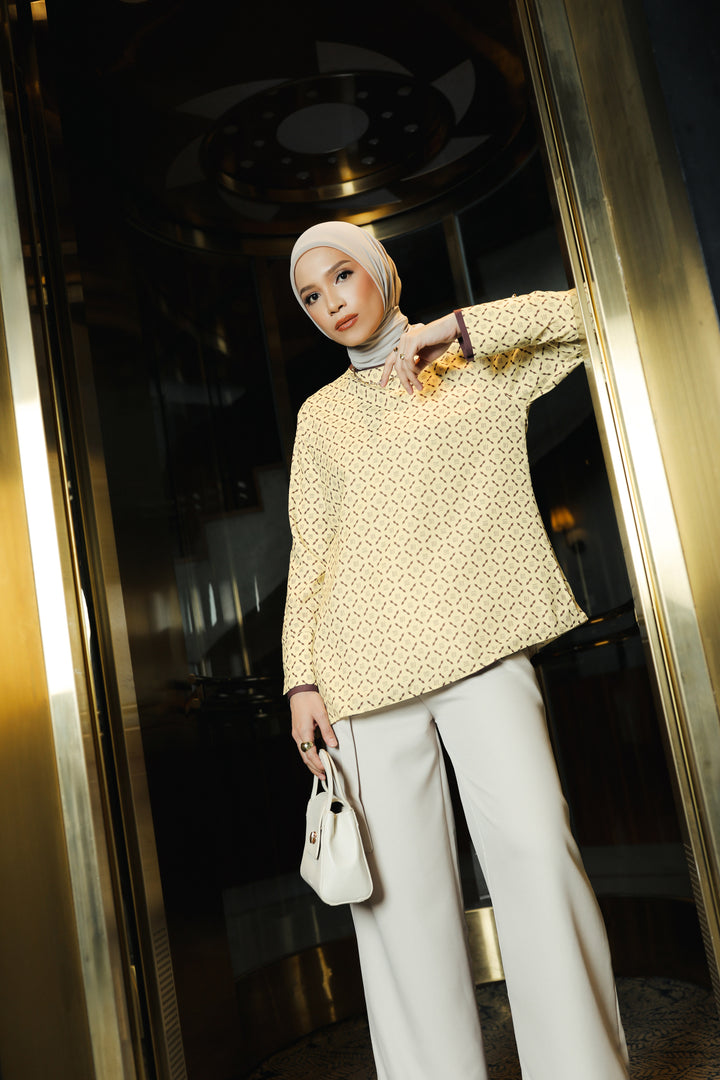 BIA by Zaskia Mecca - Urvina Blouse - Monogram - Urban Ease
