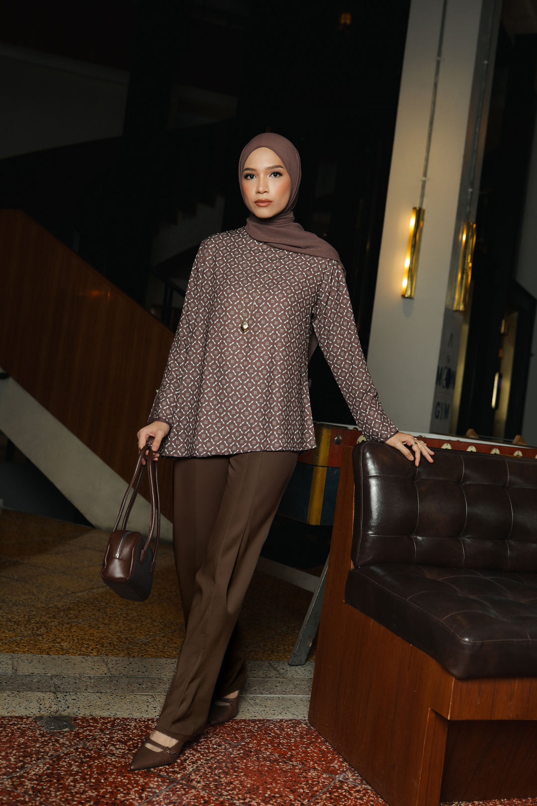 BIA by Zaskia Mecca - Urvina Blouse - Monogram - Urban Ease