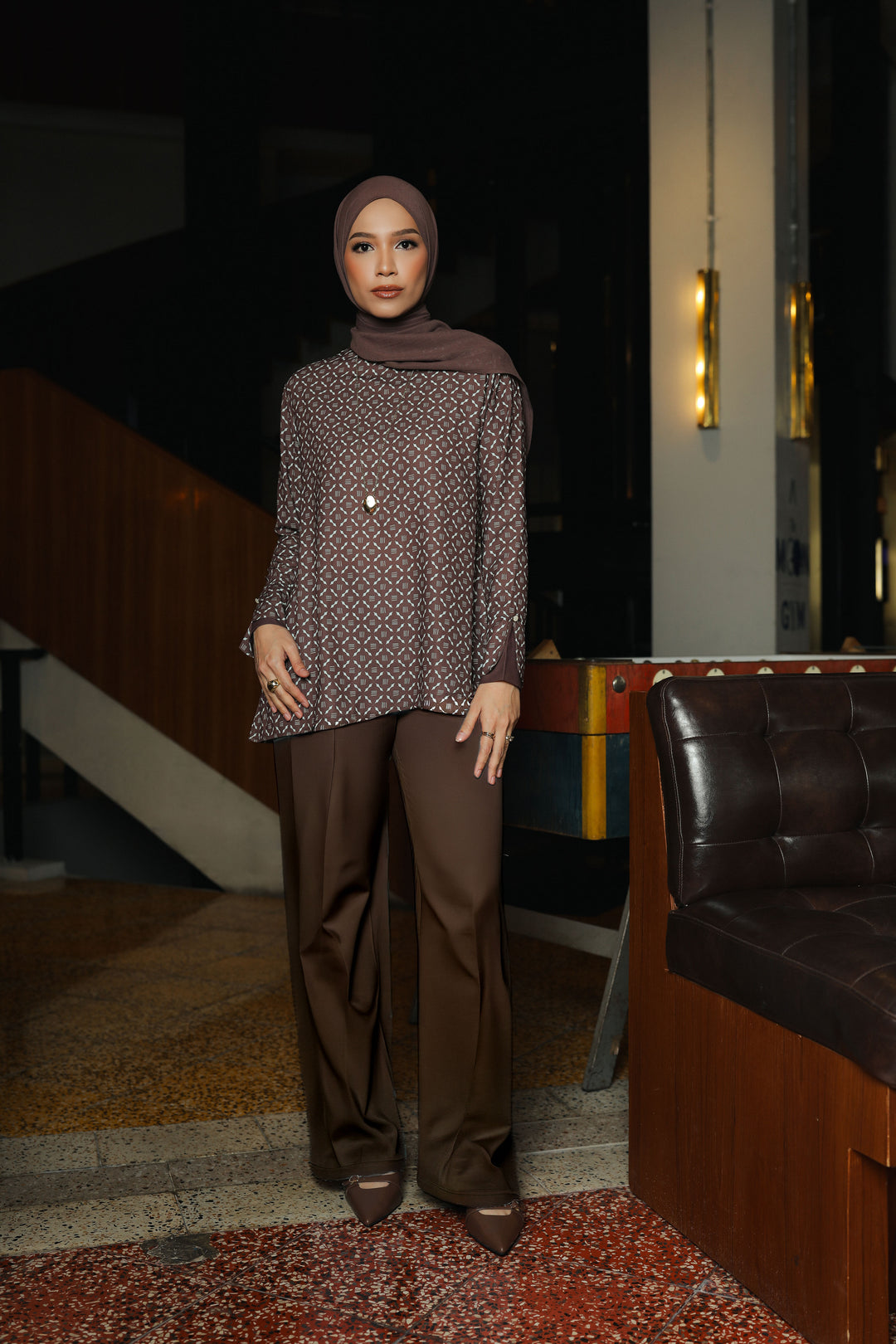 BIA by Zaskia Mecca - Urvina Blouse - Monogram - Urban Ease