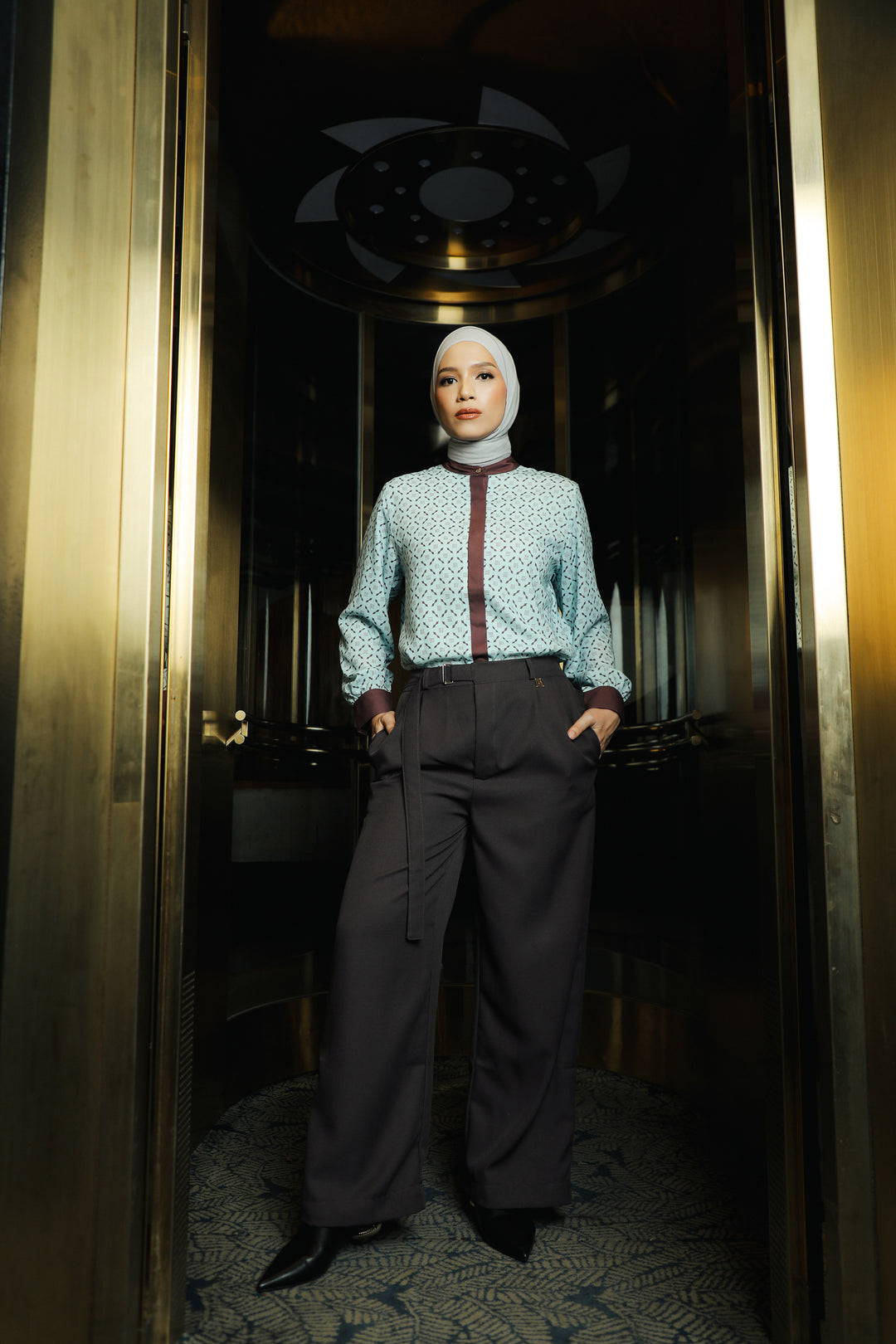 BIA by Zaskia Mecca - Urbeza Pants - Monogram - Urban Ease