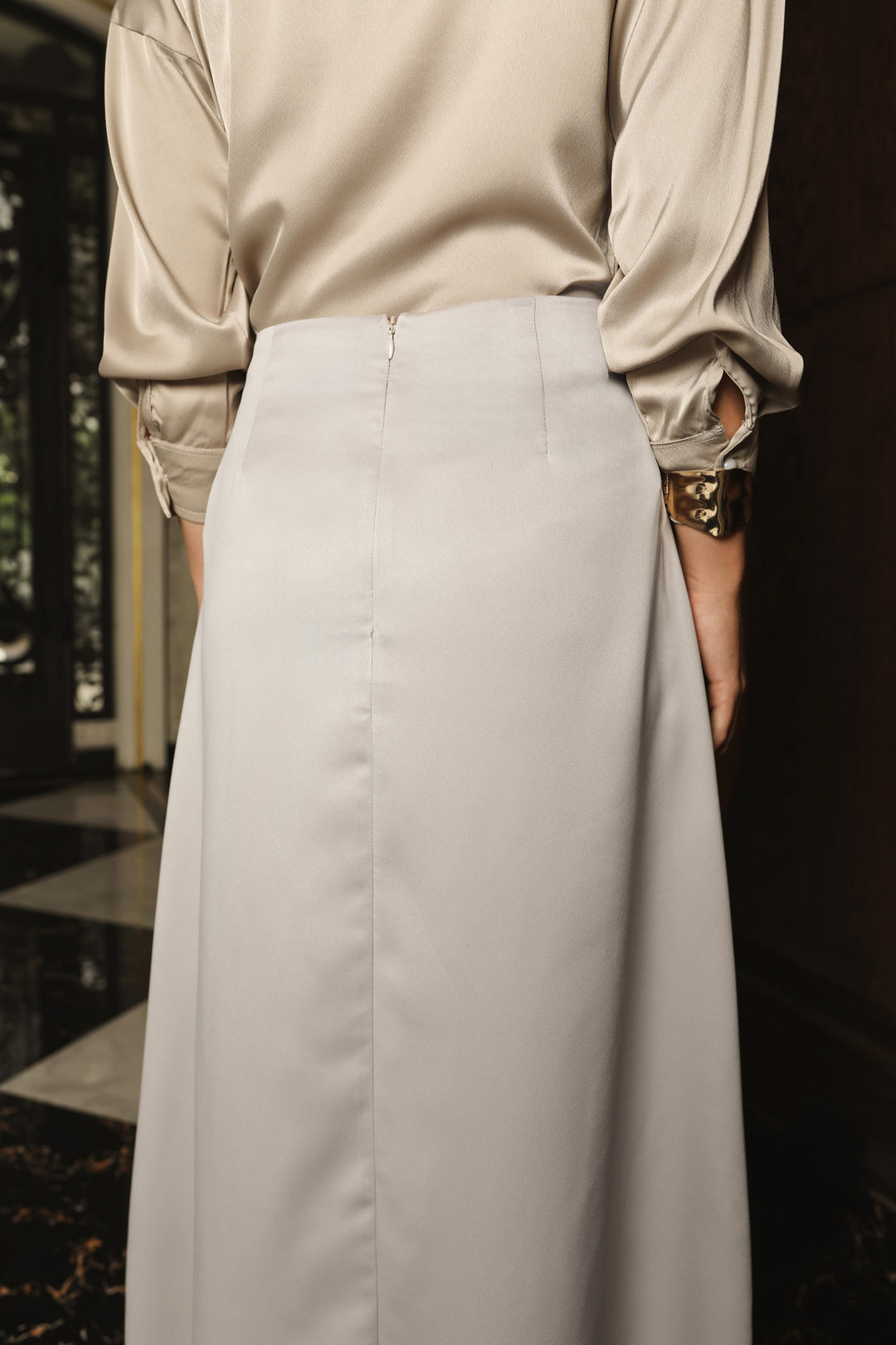 Minor Defect - Bria Skirt - Monogram - Coastal Breeze