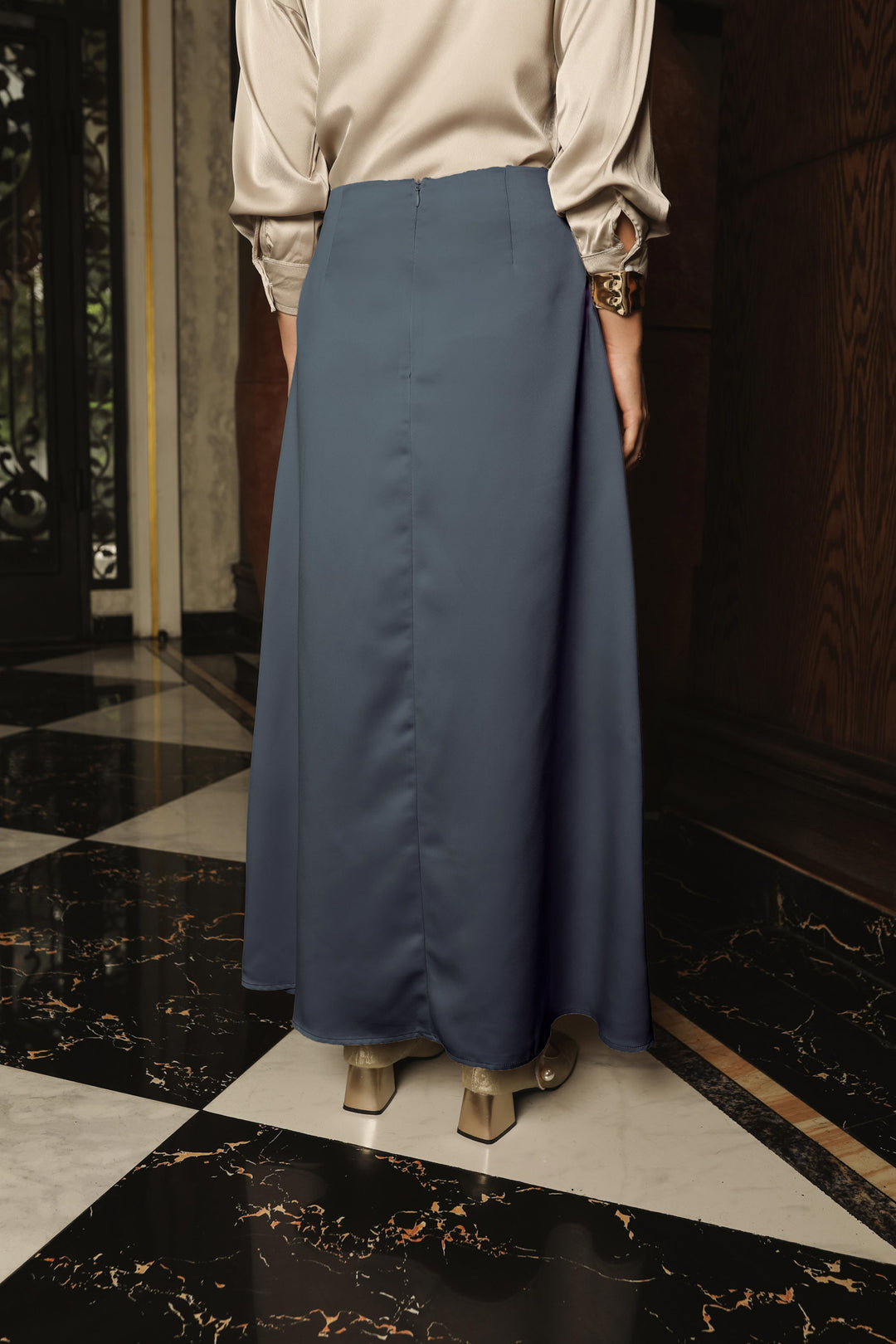 Minor Defect - Bria Skirt - Monogram - Coastal Breeze