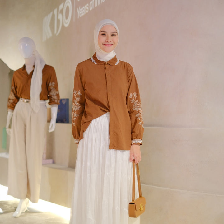 Tifka Kemeja Wanita - Daily Embroidery Peroza