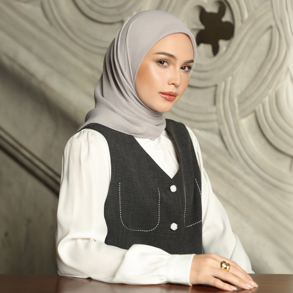 Minor Defect - Blaire Hijab Polos - Hijab Segi Empat Paris Japan Premium Breathable