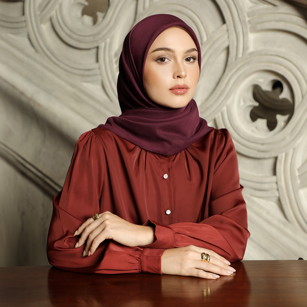 Minor Defect - Blaire Hijab Polos - Hijab Segi Empat Paris Japan Premium Breathable