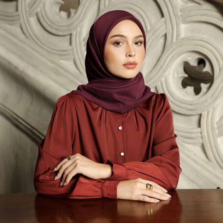 Minor Defect - Blaire Hijab Polos - Hijab Segi Empat Paris Japan Premium Breathable