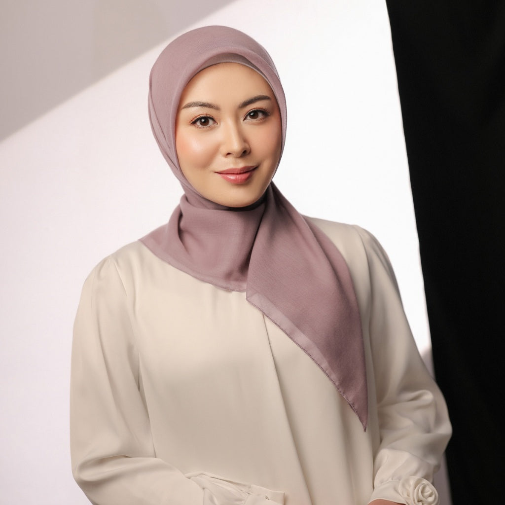 BIA by Zaskia Mecca - Prisia Hijab Polos - Kerudung Segi Empat Paris Japan Premium