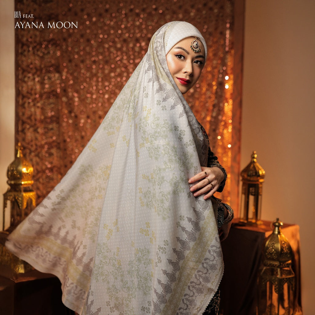 BIA by Zaskia Mecca - Mughal Scarf Kerudung Segi Empat - Silk Road Expedition - Edisi Mughal- Free Box