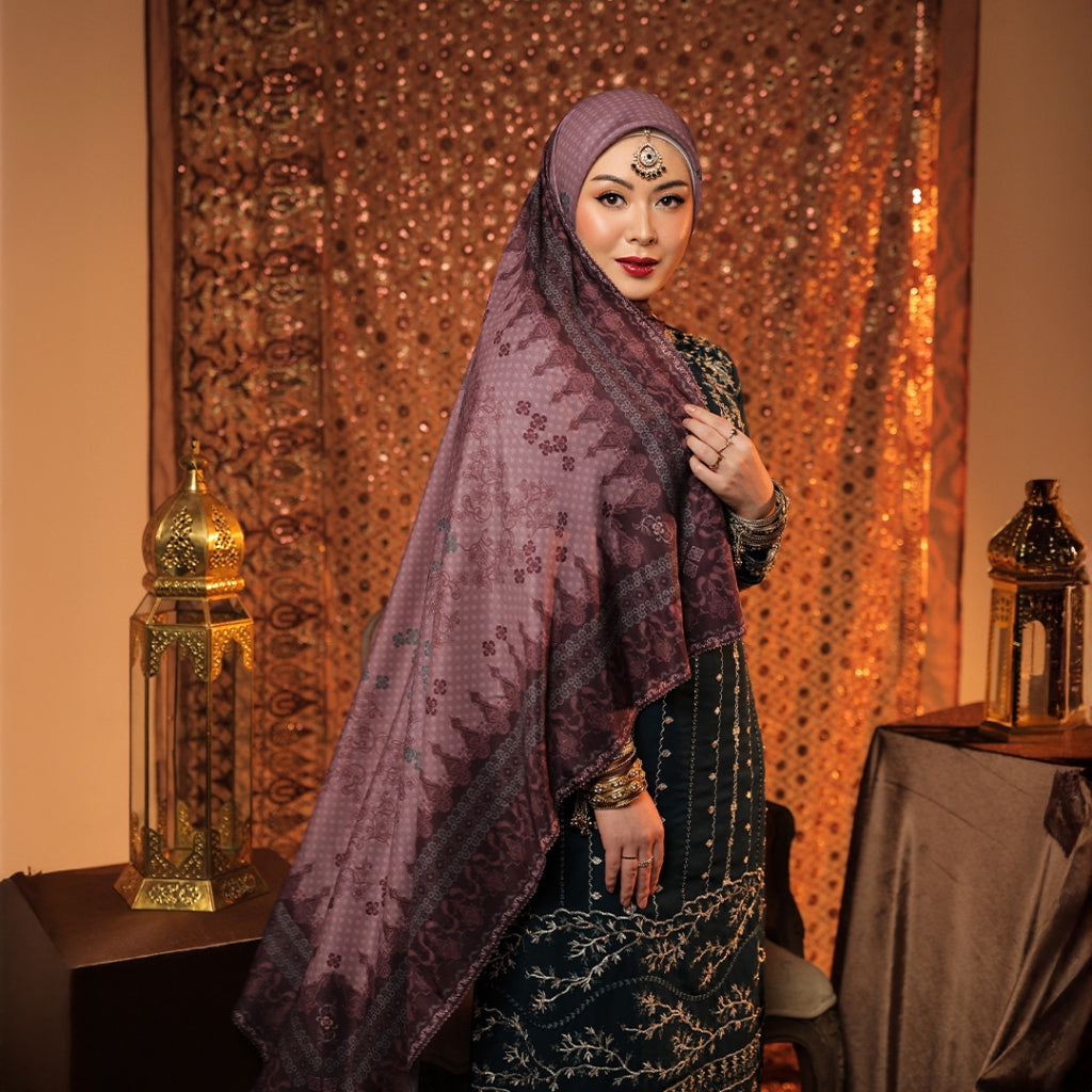 BIA by Zaskia Mecca - Mughal Scarf Kerudung Segi Empat - Silk Road Expedition - Edisi Mughal- Free Box