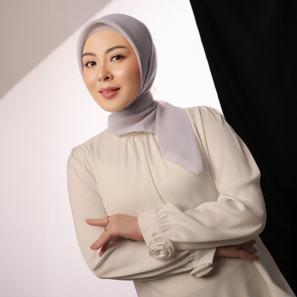 BIA by Zaskia Mecca - Prisia Hijab Polos - Kerudung Segi Empat Paris Japan Premium