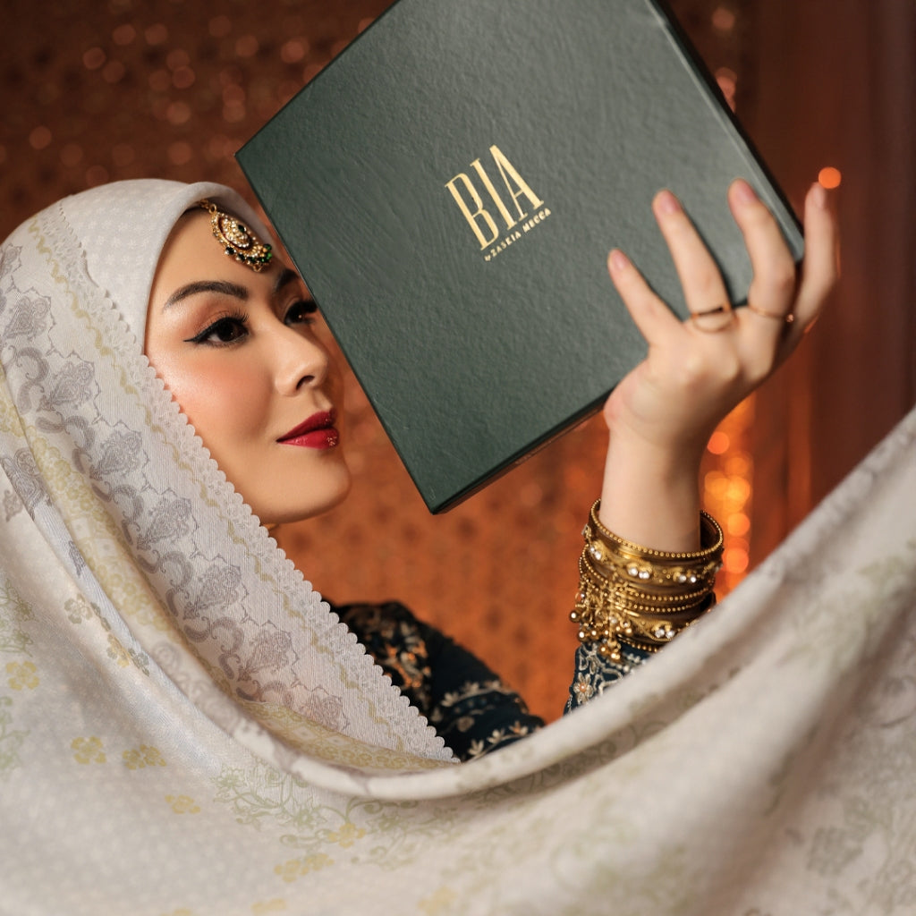 BIA by Zaskia Mecca - Mughal Scarf Kerudung Segi Empat - Silk Road Expedition - Edisi Mughal- Free Box