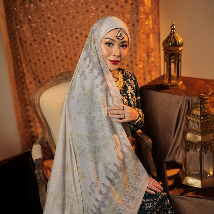 BIA by Zaskia Mecca - Mughal Scarf Kerudung Segi Empat - Silk Road Expedition - Edisi Mughal- Free Box
