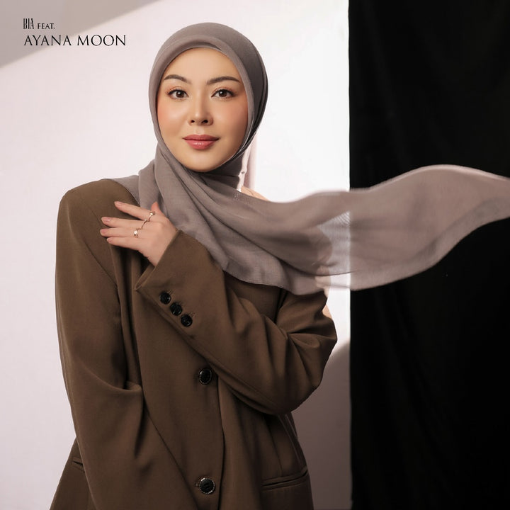 BIA by Zaskia Mecca - Prisia Hijab Polos - Kerudung Segi Empat Paris Japan Premium
