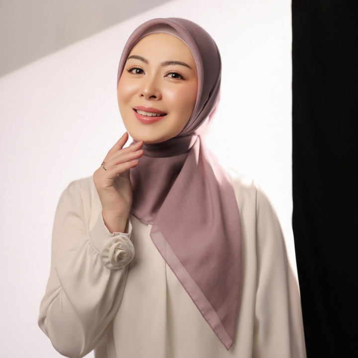 BIA by Zaskia Mecca - Prisia Hijab Polos - Kerudung Segi Empat Paris Japan Premium