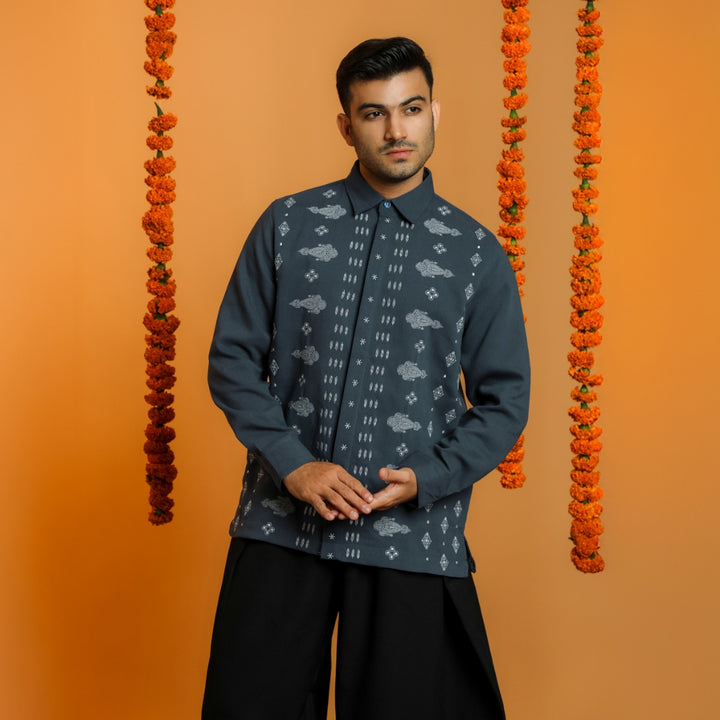 BIA by Zaskia Mecca - Mehal Kemeja Pria - Silk Road Expedition - Mughal Edition