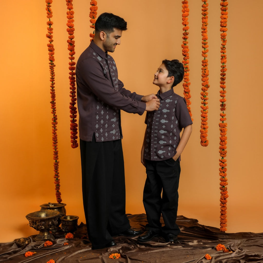 BIA by Zaskia Mecca - Family Set Dad & Boy - Silk Road Expedition - Mughal Edition