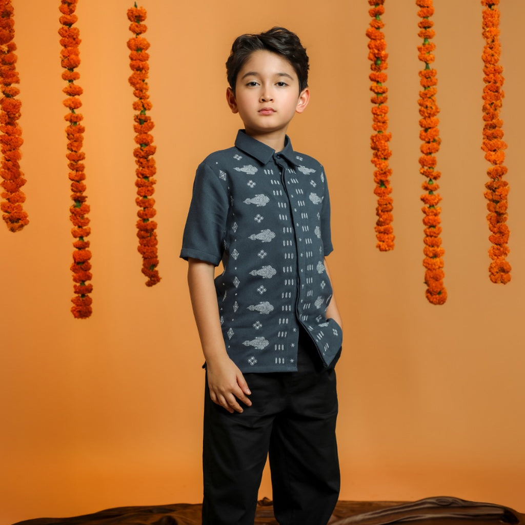 BIA by Zaskia Mecca - Mahiya Kemeja Anak - Silk Road Expedition - Mughal Edition