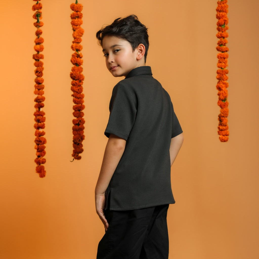 BIA by Zaskia Mecca - Mahiya Kemeja Anak - Silk Road Expedition - Mughal Edition