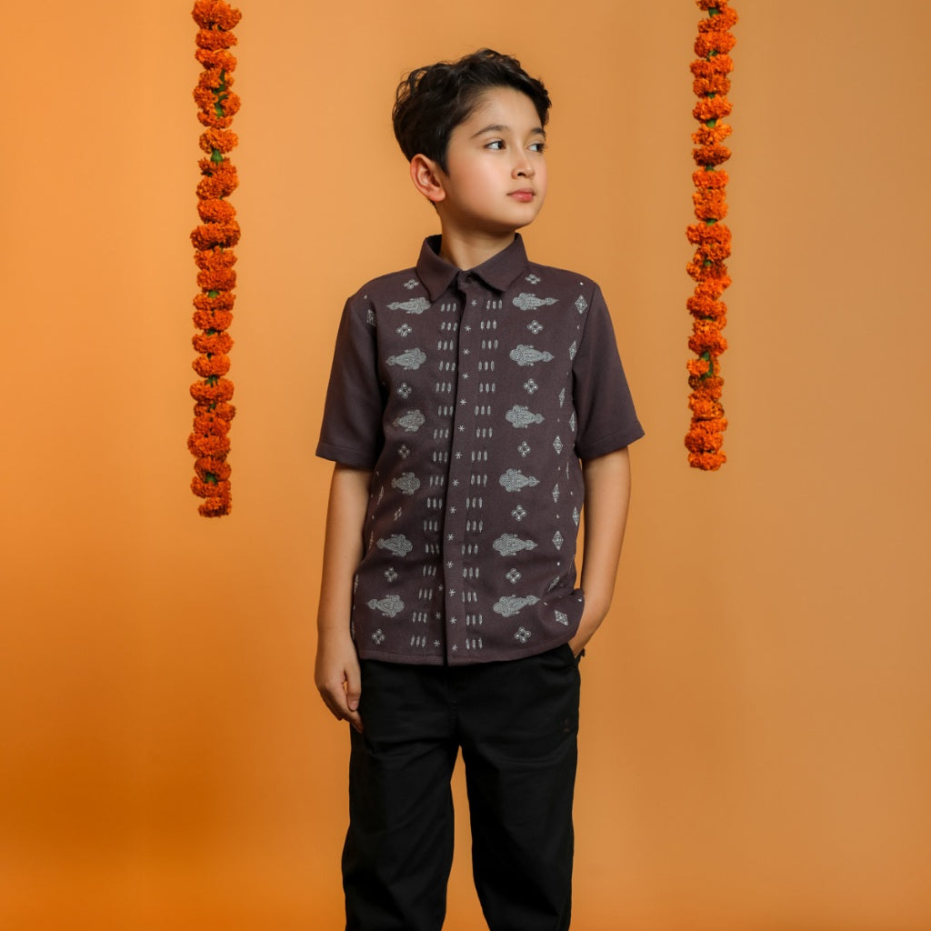 BIA by Zaskia Mecca - Mahiya Kemeja Anak - Silk Road Expedition - Mughal Edition