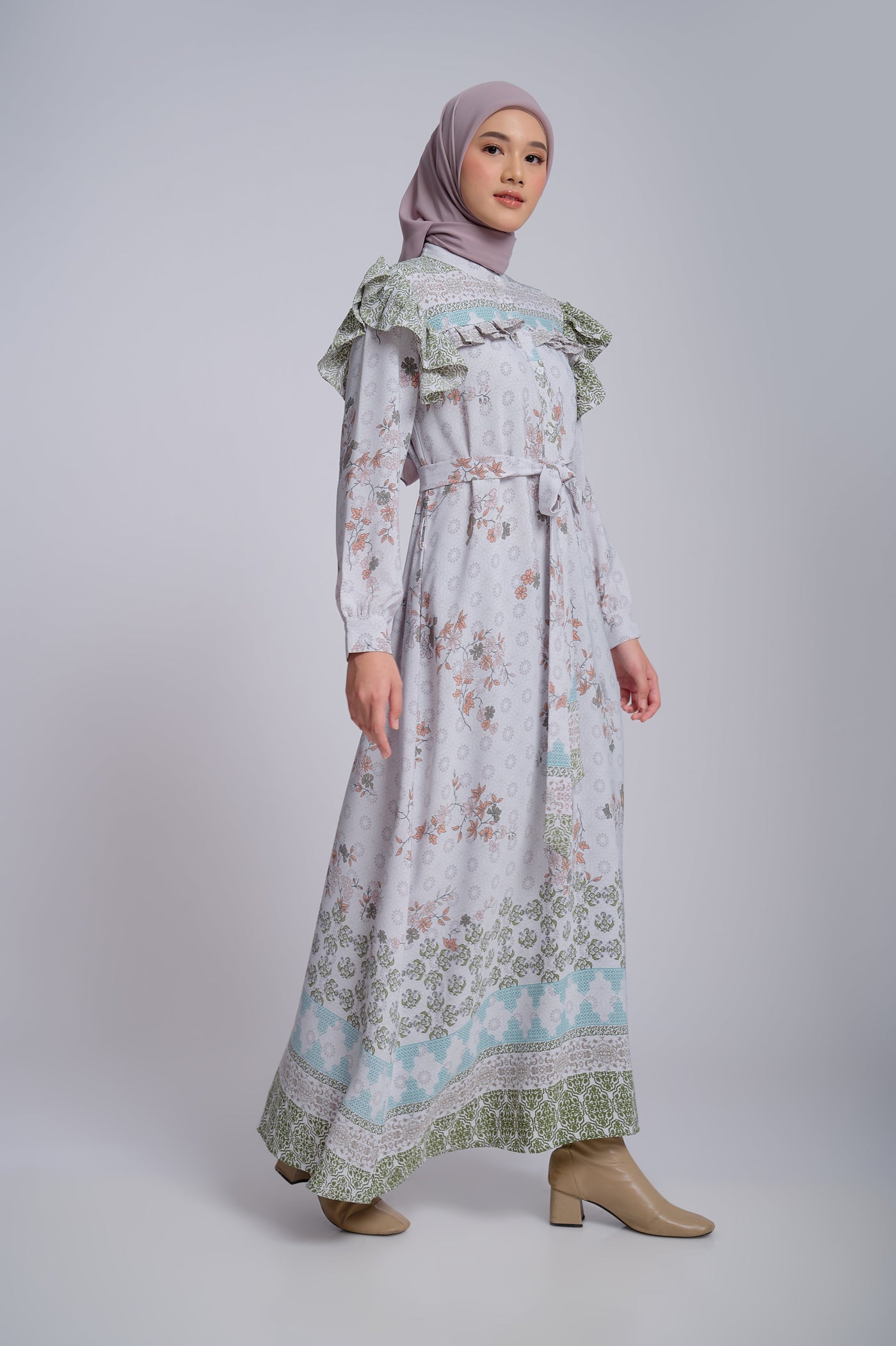 [Anniversary Sale] BIA by Zaskia Mecca - Aghla Sage Dress - The Scent of Hazine - Topkapi Edition - Free Box