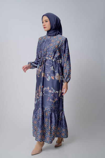 [Anniversary Sale] BIA by Zaskia Mecca - Aleka Navy Dress - Islamic Journey In Africa - Tunisia Edition