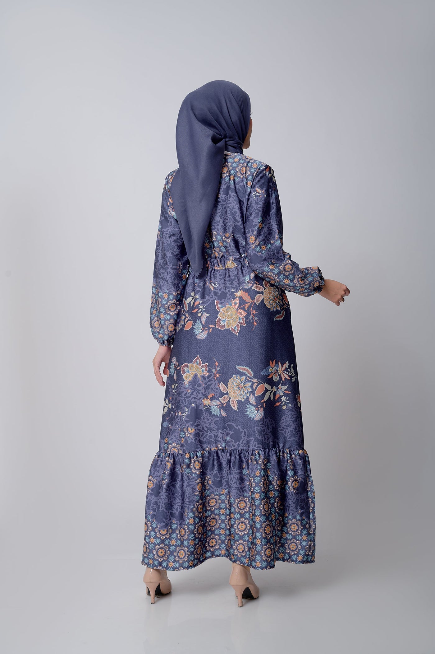 [Anniversary Sale] BIA by Zaskia Mecca - Aleka Navy Dress - Islamic Journey In Africa - Tunisia Edition