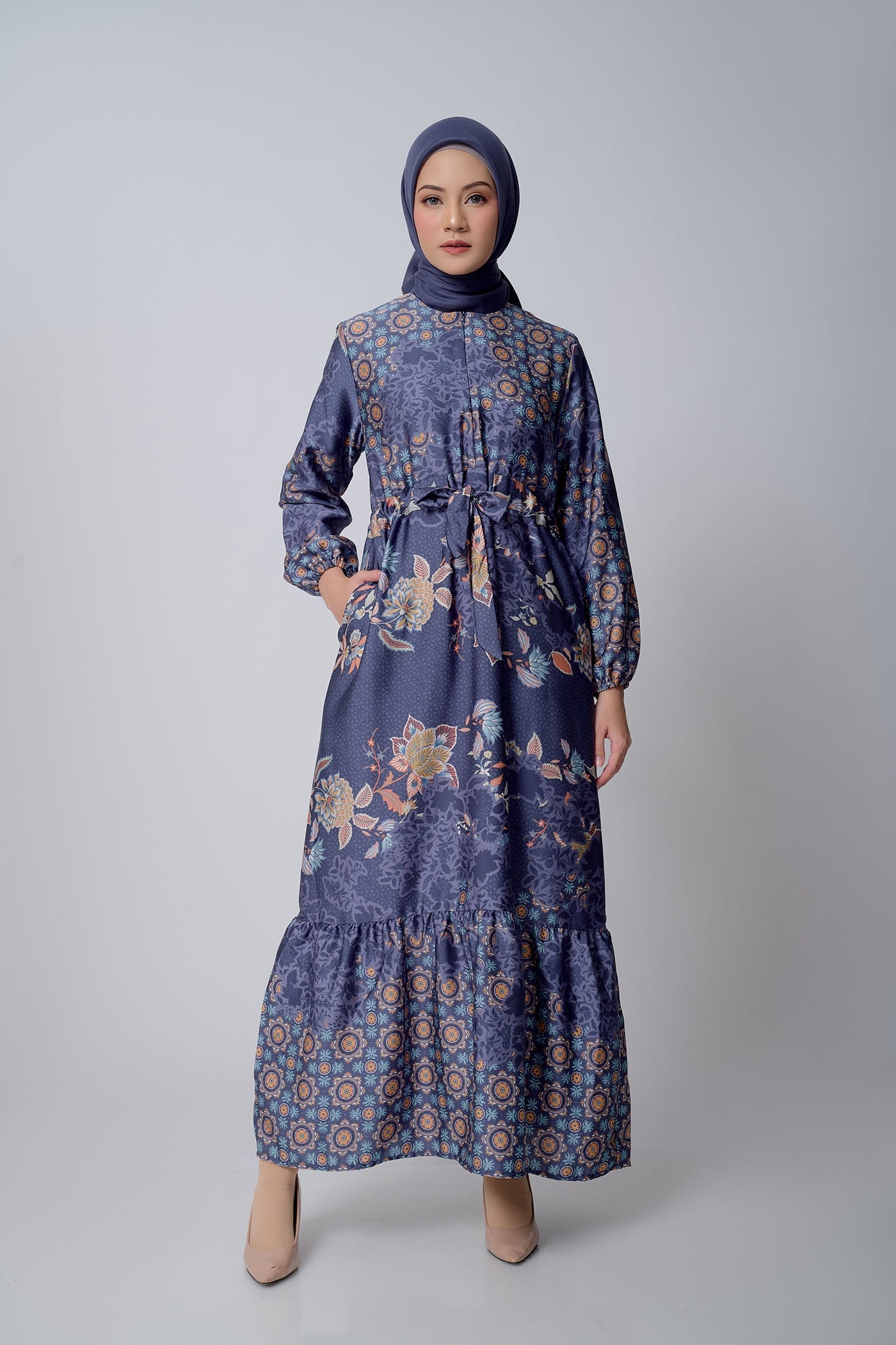 [Anniversary Sale] BIA by Zaskia Mecca - Aleka Navy Dress - Islamic Journey In Africa - Tunisia Edition