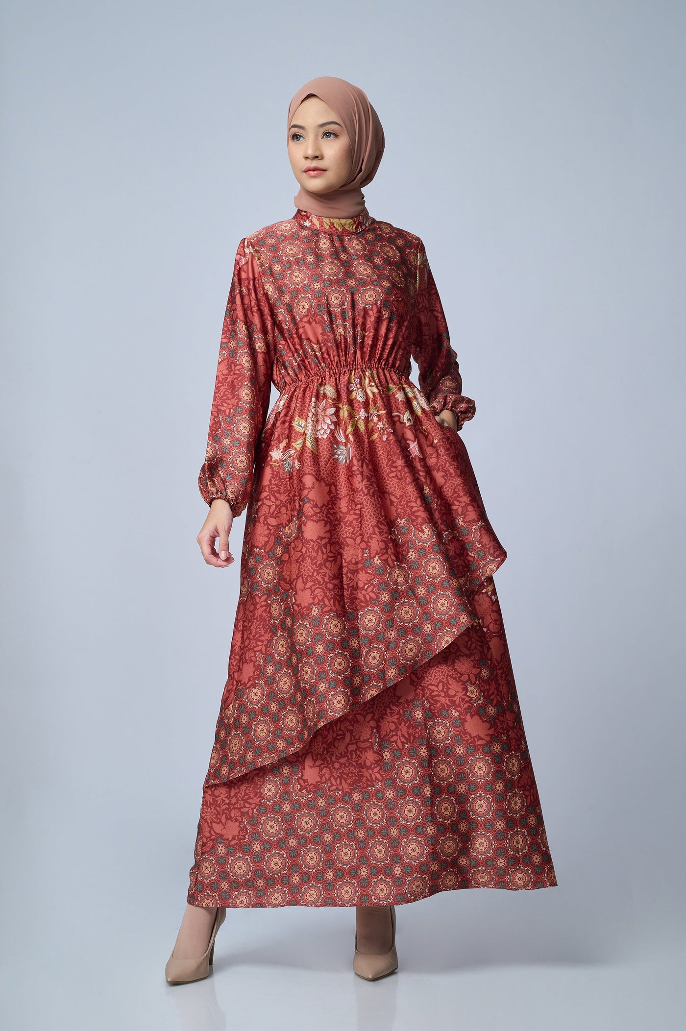 BIA by Zaskia Mecca - Arina Brick Dress - Islamic Journey In Africa - Tunisia Edition