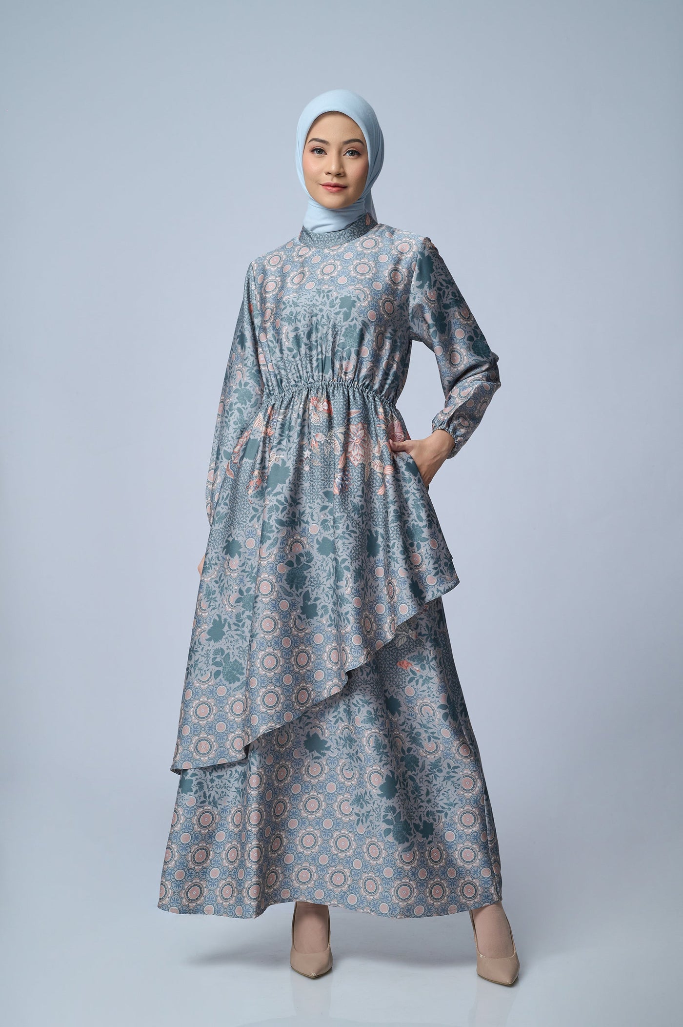 BIA by Zaskia Mecca - Arina Whisper Green Dress - Islamic Journey In Africa - Tunisia Edition