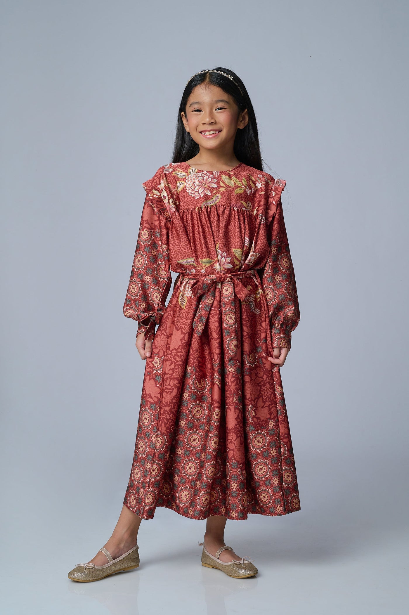 BIA by Zaskia Mecca - Atina Brick Dress Anak - Islamic Journey In Africa - Tunisia Edition