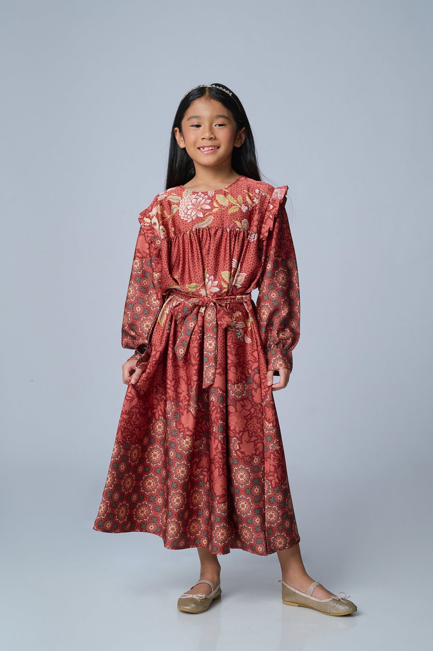 BIA by Zaskia Mecca - Atina Brick Dress Anak - Islamic Journey In Africa - Tunisia Edition