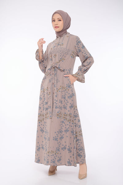 [Anniversary Sale] BIA by Zaskia Mecca - Laiqa Mauve Dress - Islamic Journey In Europe - London Edition