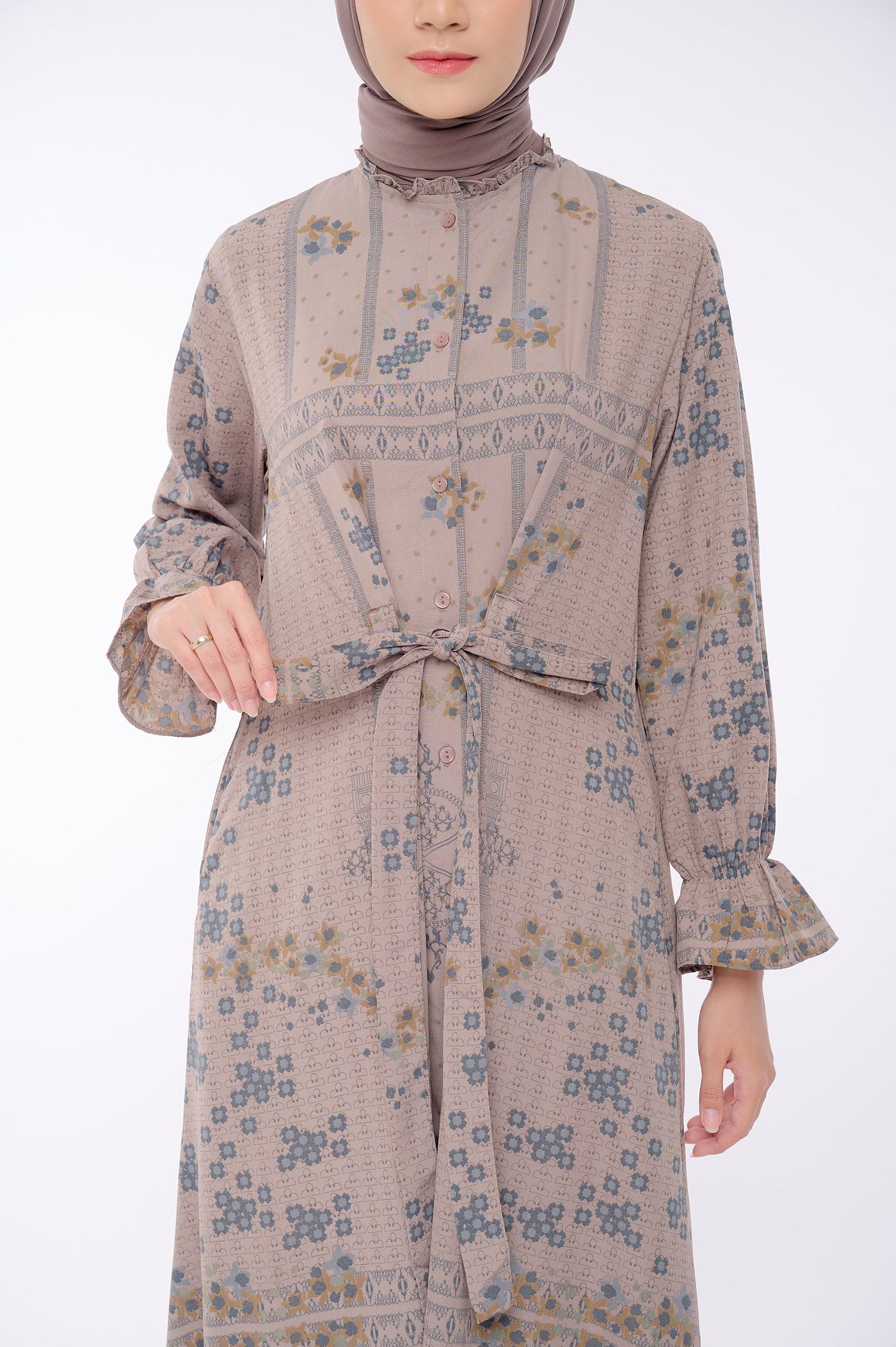 [Anniversary Sale] BIA by Zaskia Mecca - Laiqa Mauve Dress - Islamic Journey In Europe - London Edition