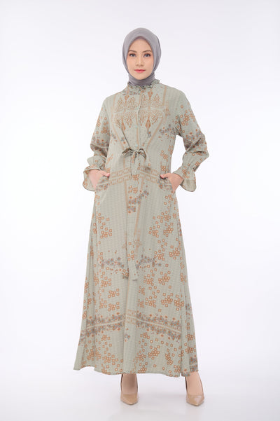 [Anniversary Sale] BIA by Zaskia Mecca - Laiqa Sage Dress - Islamic Journey In Europe - London Edition